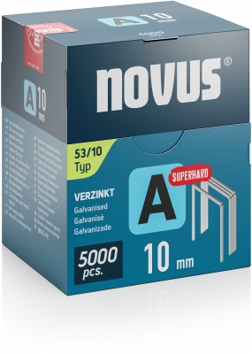 Capse Novus din sarma subtire, A tip 53 super rezistente, 10 mm, 5000 buc/cutie